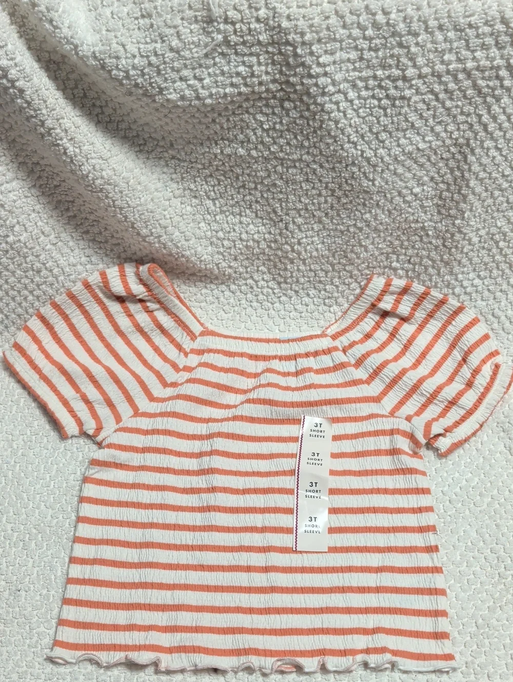 Cat & Jack Striped Off-Shoulder Tee